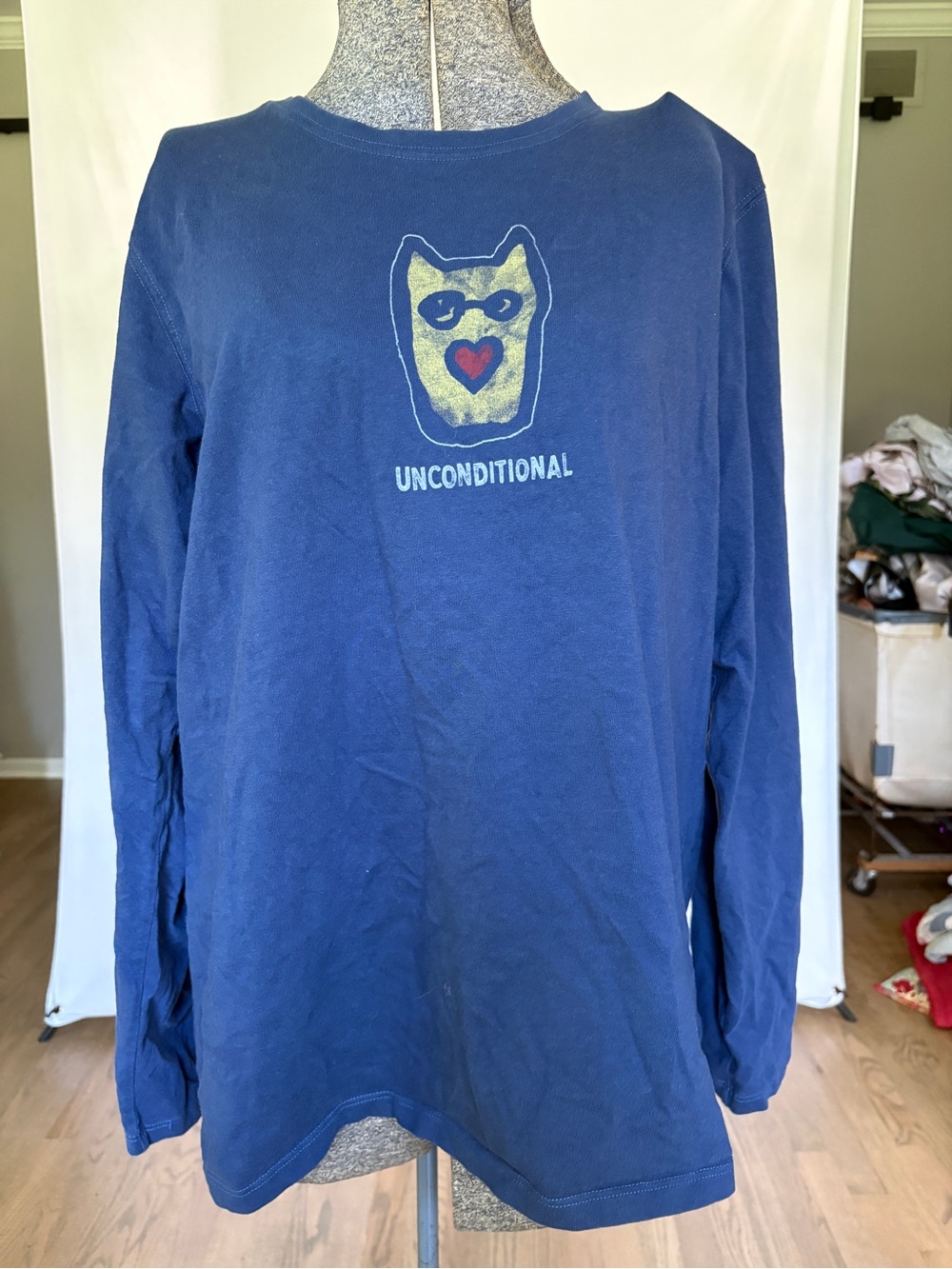 Life Is Good Women's XL Dark Navy Logo Tee